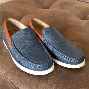 Navy Contrast Panel Loafer Men’s